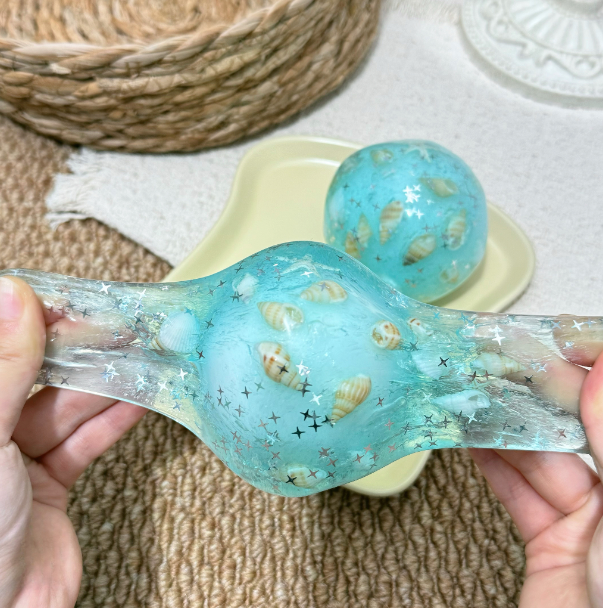 Ocean Shell Crispy Smoothie Stress Ball Cracking Wax Ball