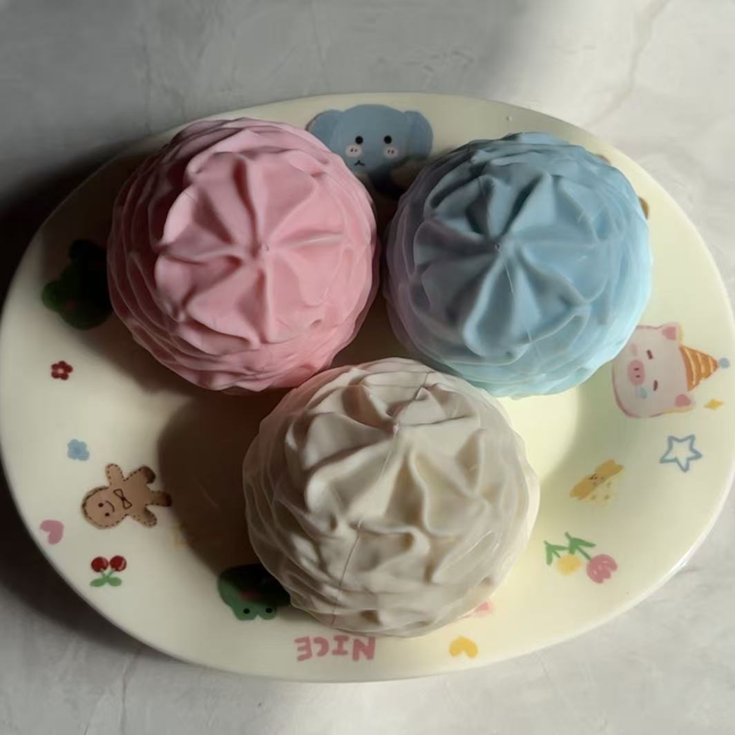 Crunchy cream roll crispy sound handmade anti-stress squishy toy 3 colors