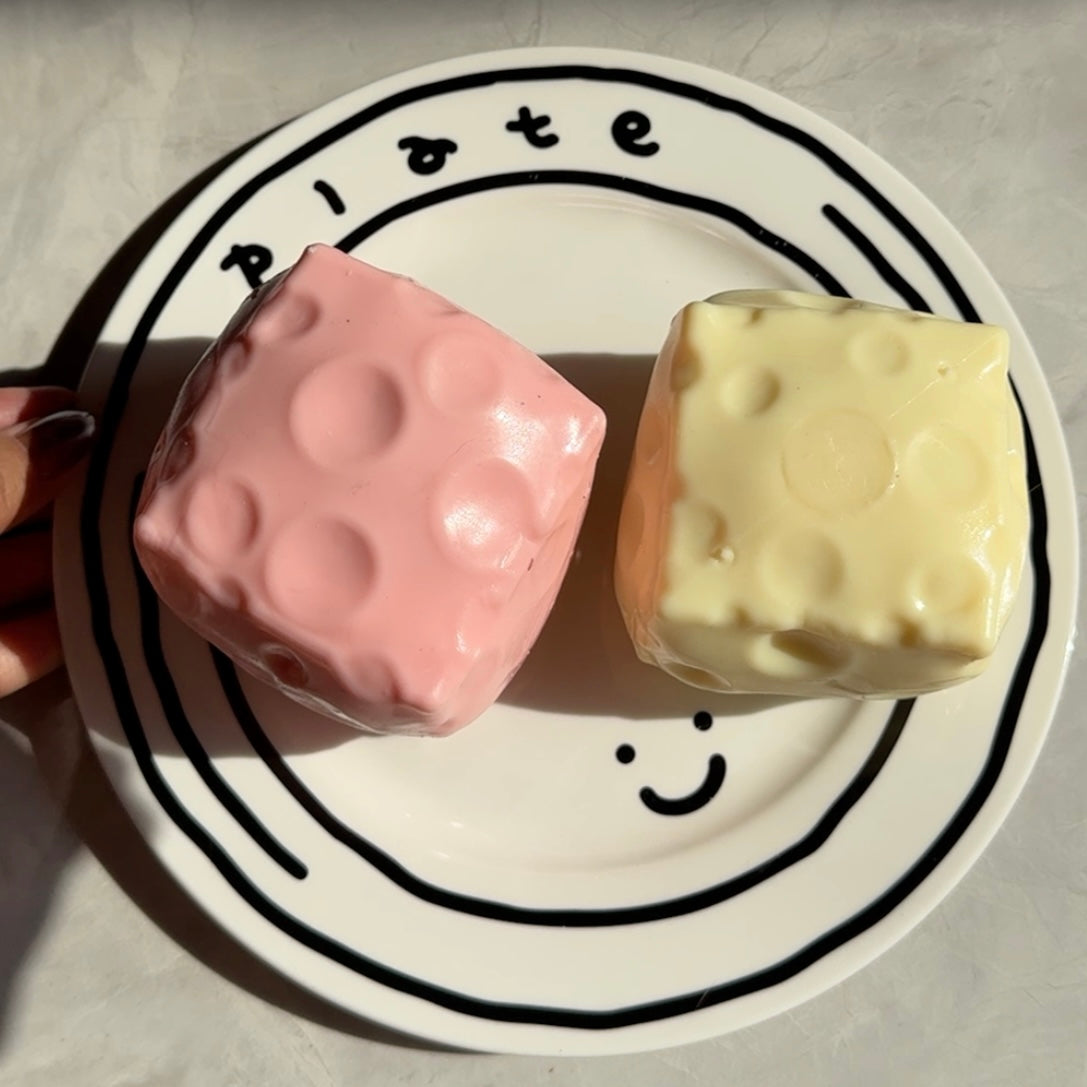 Cheese Vaseline Block Crunchy  Squishy
